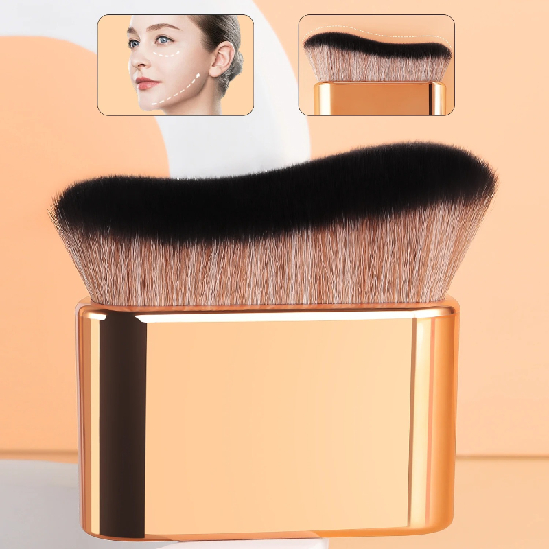 Beauty Makeup Brands - 1Pc Hand-held MakeupBrush, FoundationBrush, CurvedBrush, Soft