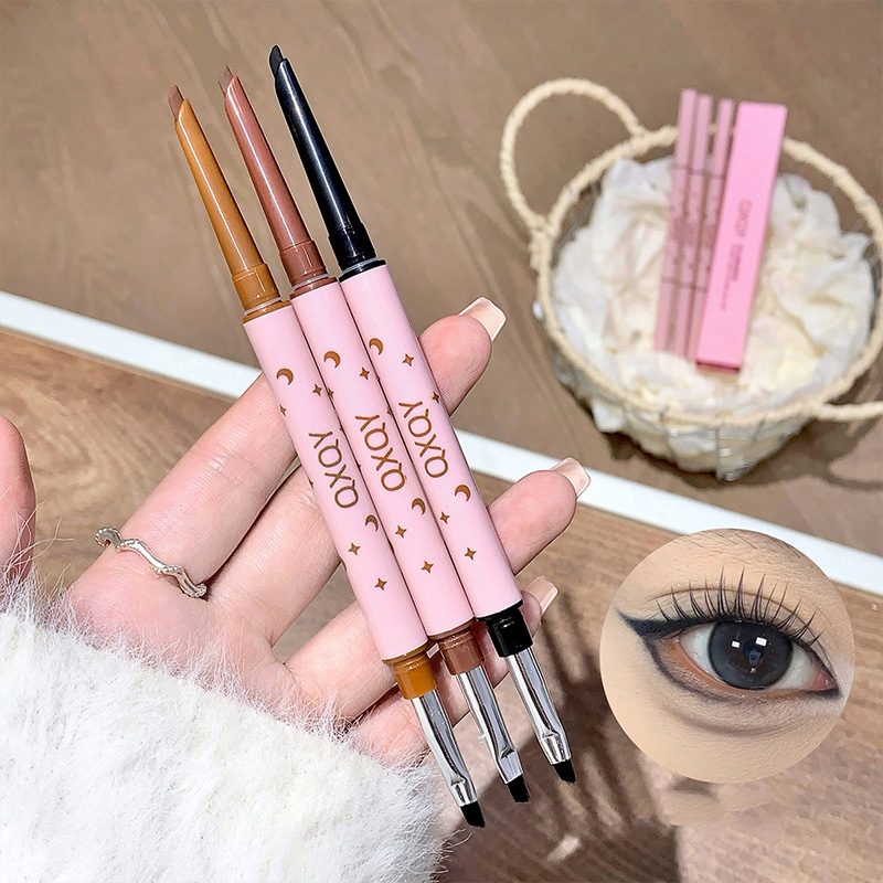 Beauty Makeup Brands - QXQY Double-head eyeliner, two-in-one eyebrow pencil