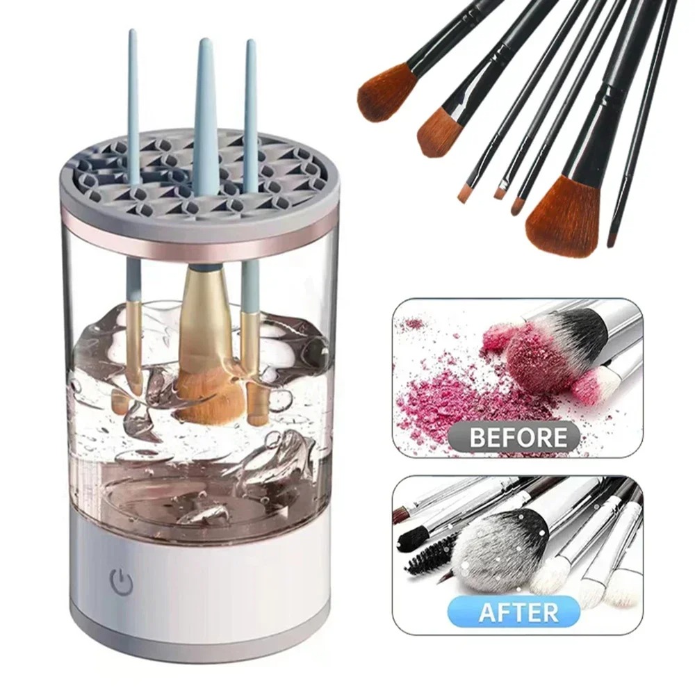 Beauty Makeup Brands - Automatic Electric Makeup Brush Cleaner USB