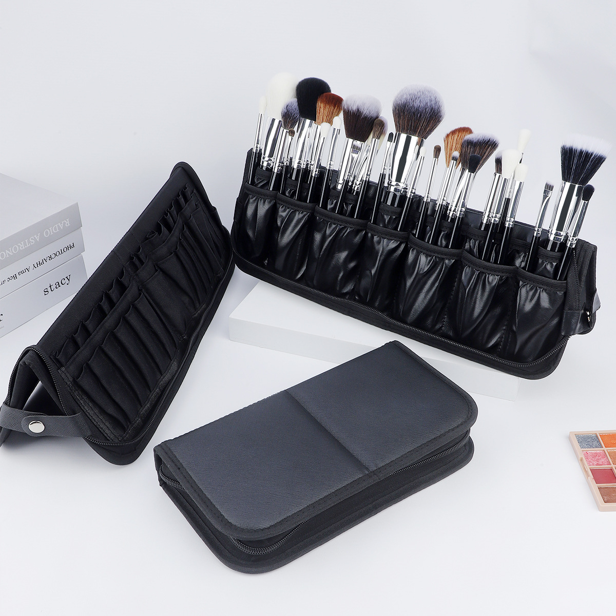 Large Black Foldable Makeup Ba - Beauty Makeup Organizer ulasan dan harga