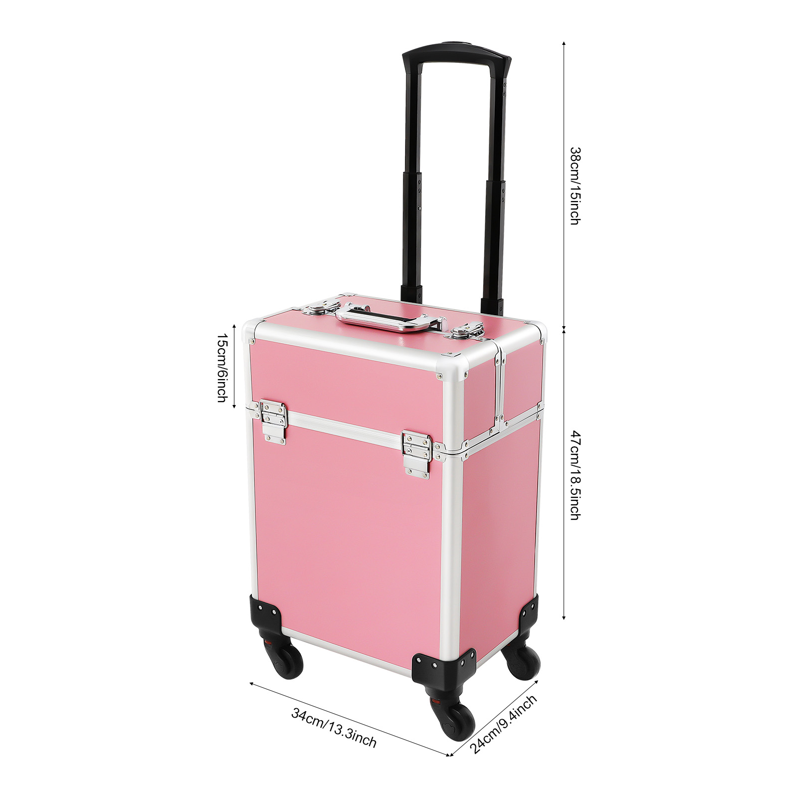Rolling Makeup Train Case Cosm - Beauty Makeup Organizer ulasan dan harga