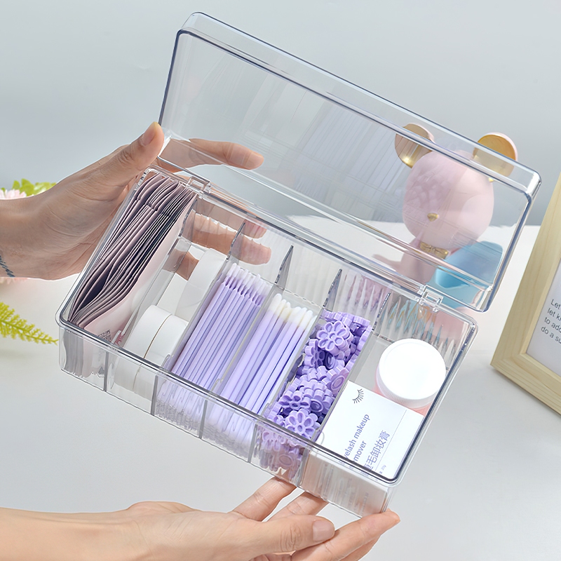 Transparent Eyelash Beauty Org - Beauty Makeup Organizer ulasan dan harga