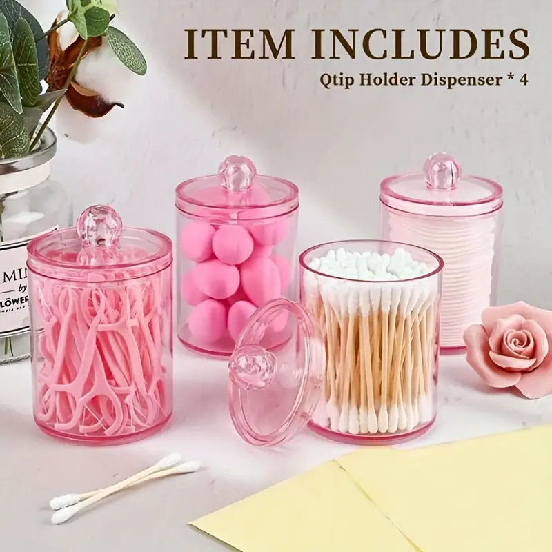 Transparent Cotton Swab Storag - Beauty Makeup Organizer ulasan dan harga