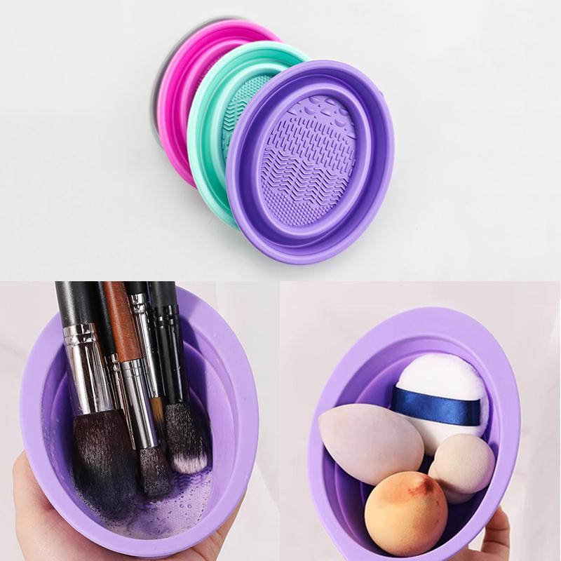 Soft Silicone Makeup Brush Cle - Beauty Makeup Organizer ulasan dan harga