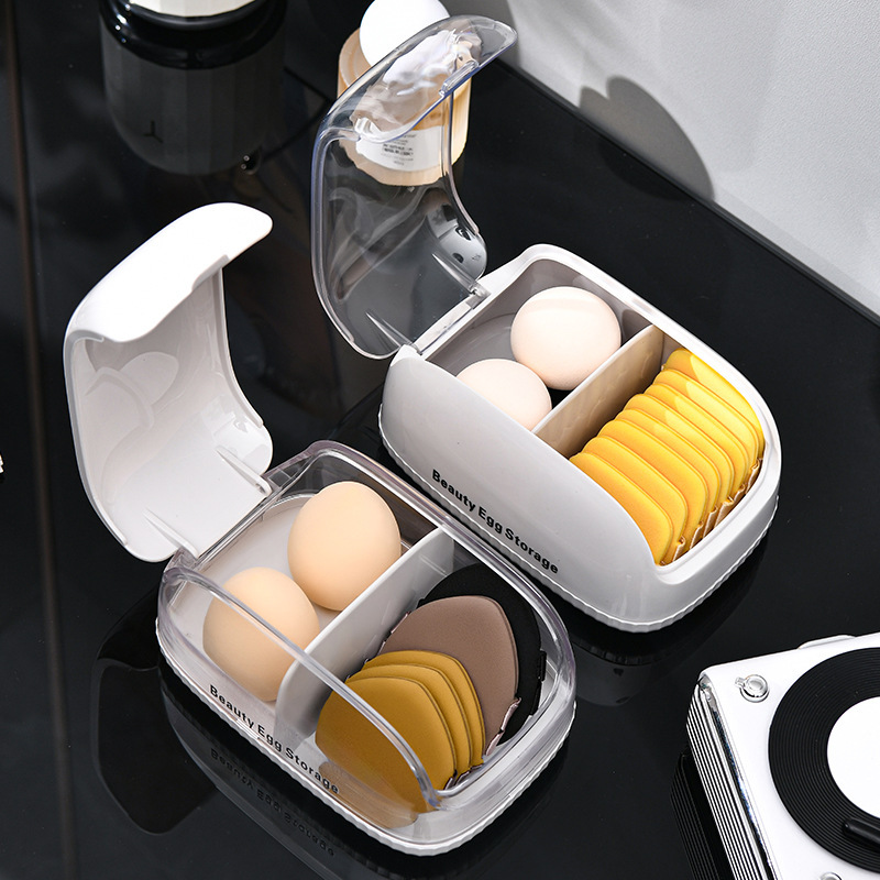 Makeup Sponge Storage Box with - Beauty Makeup Organizer ulasan dan harga