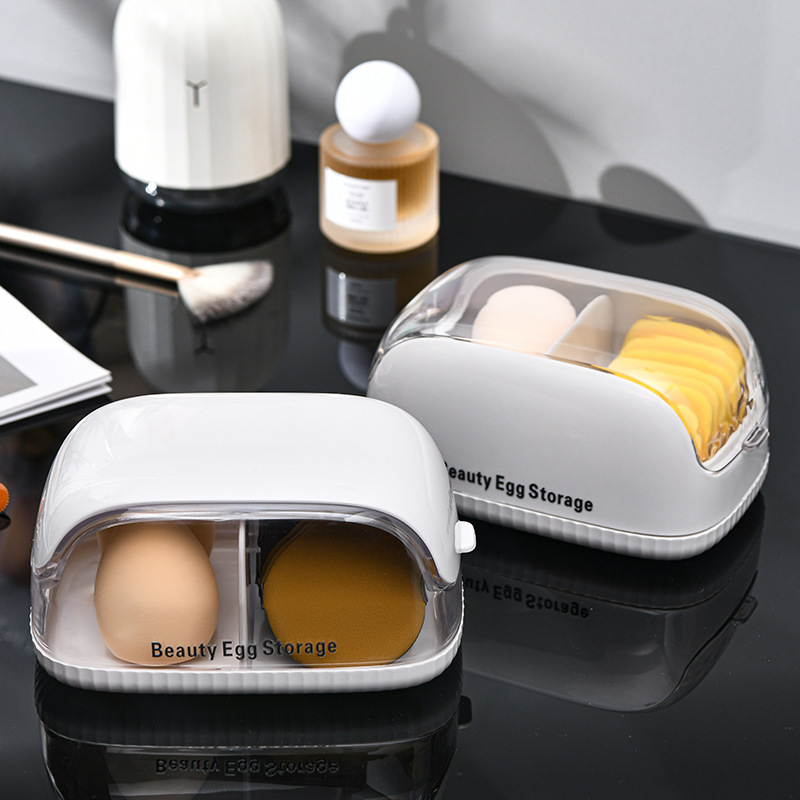 Makeup Sponge Storage Box with - Beauty Makeup Organizer ulasan dan harga
