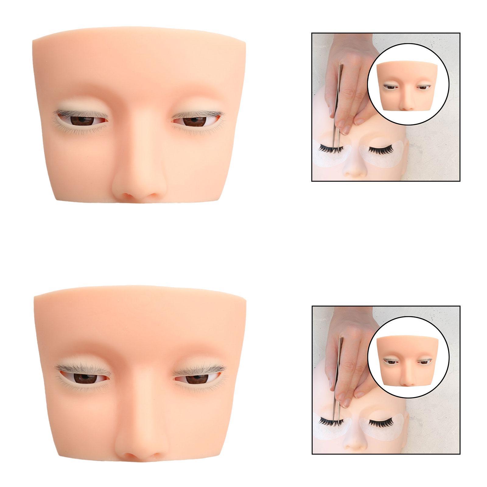 Silicone Eyelash Mannequin Hea - Beauty Makeup Training ulasan dan harga