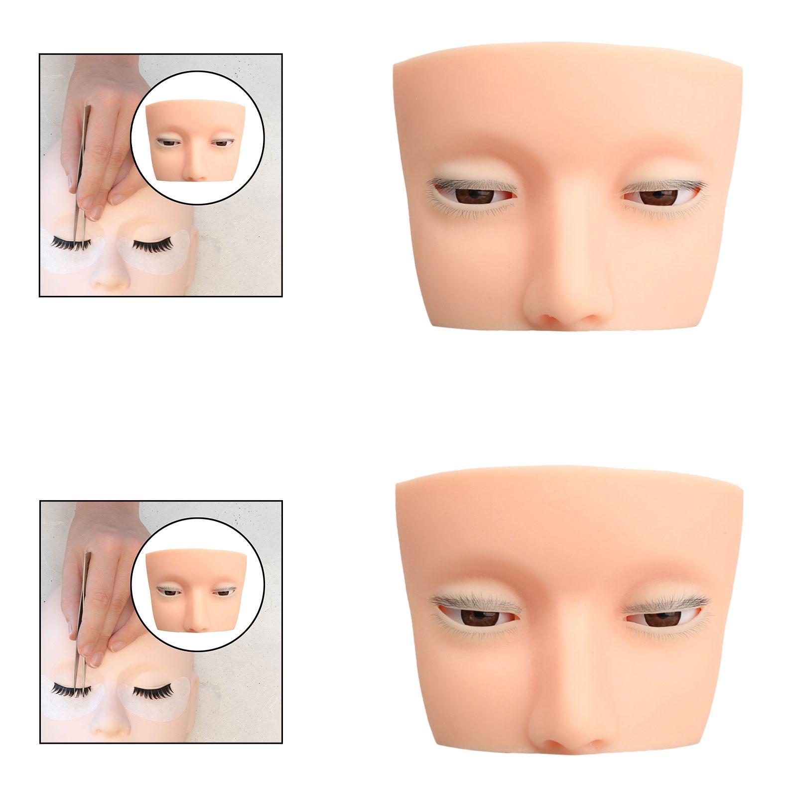 Silicone Eyelash Mannequin Hea - Beauty Makeup Training ulasan dan harga