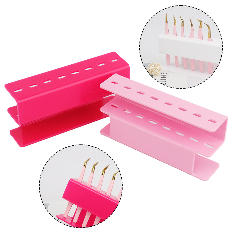 8 Holes Tweezers Display Stand - Beauty Makeup Organizer ulasan dan harga