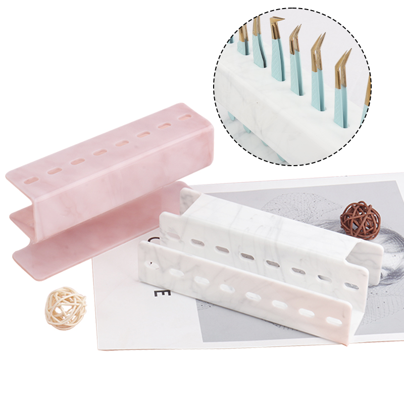 8 Holes Tweezers Display Stand - Beauty Makeup Organizer ulasan dan harga