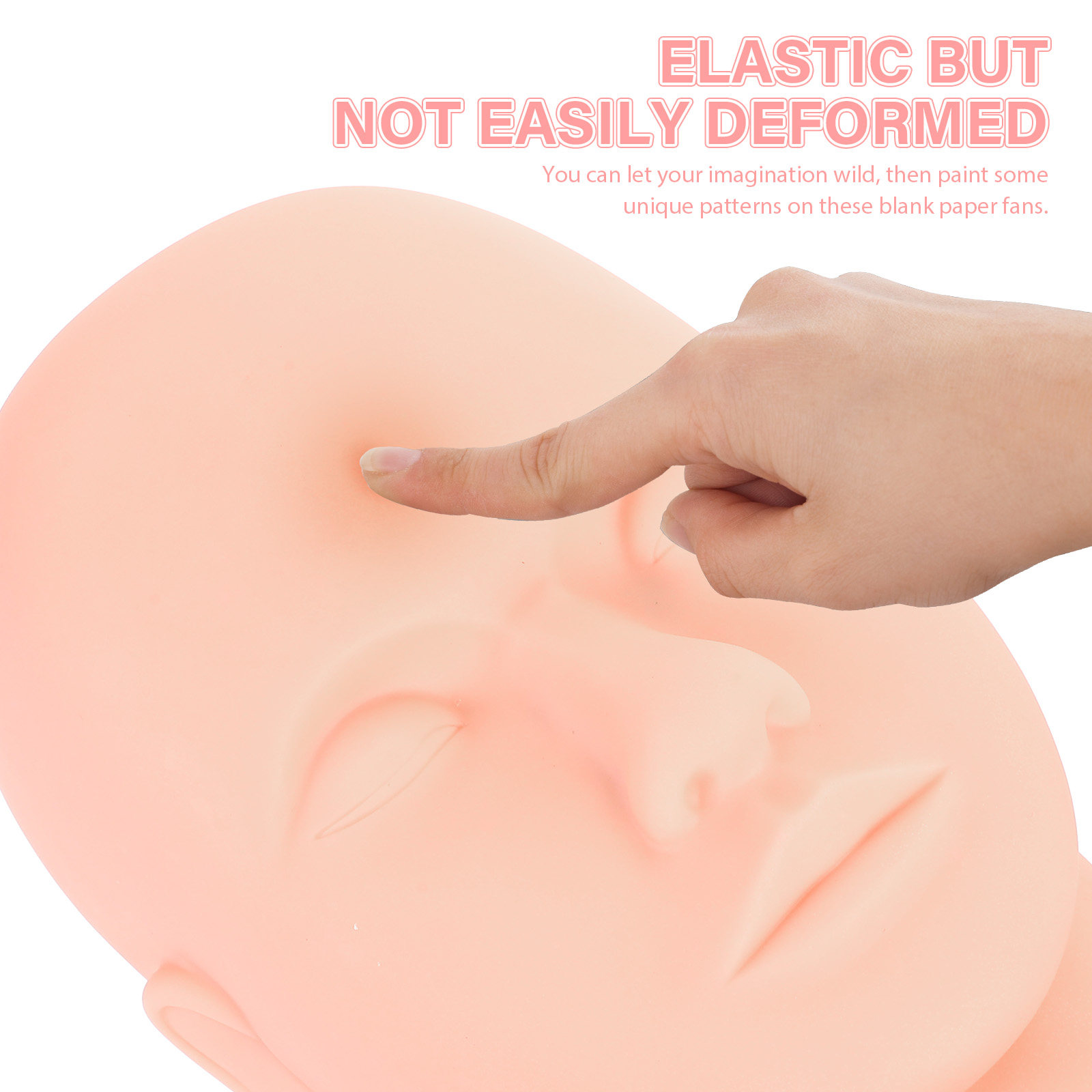 Lash Mannequin Head PVC Realis - Beauty Makeup Training ulasan dan harga