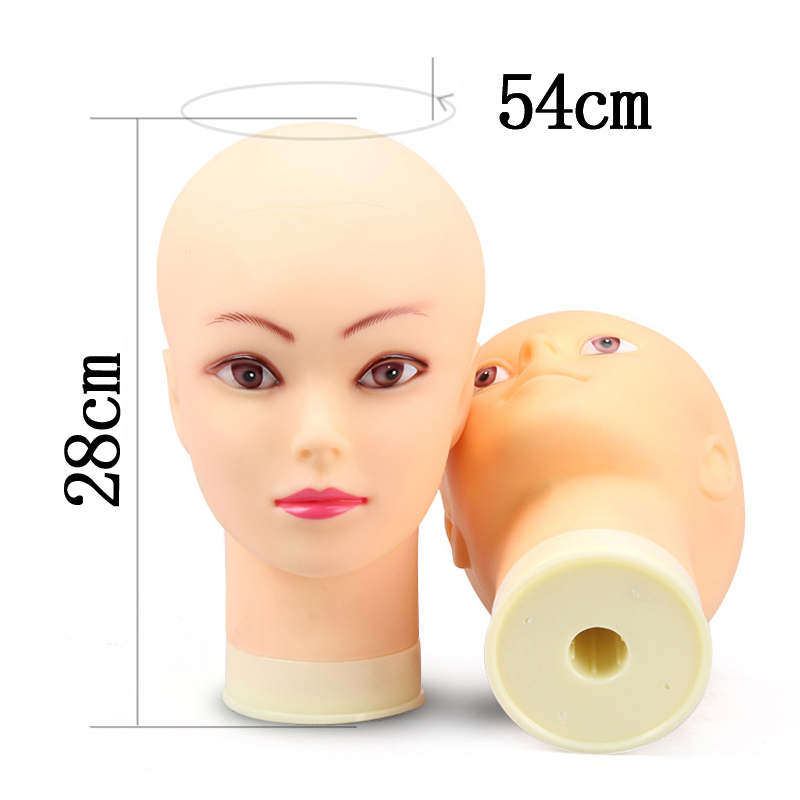 Soft Bald Wig Practice Mannequ - Beauty Makeup Training ulasan dan harga