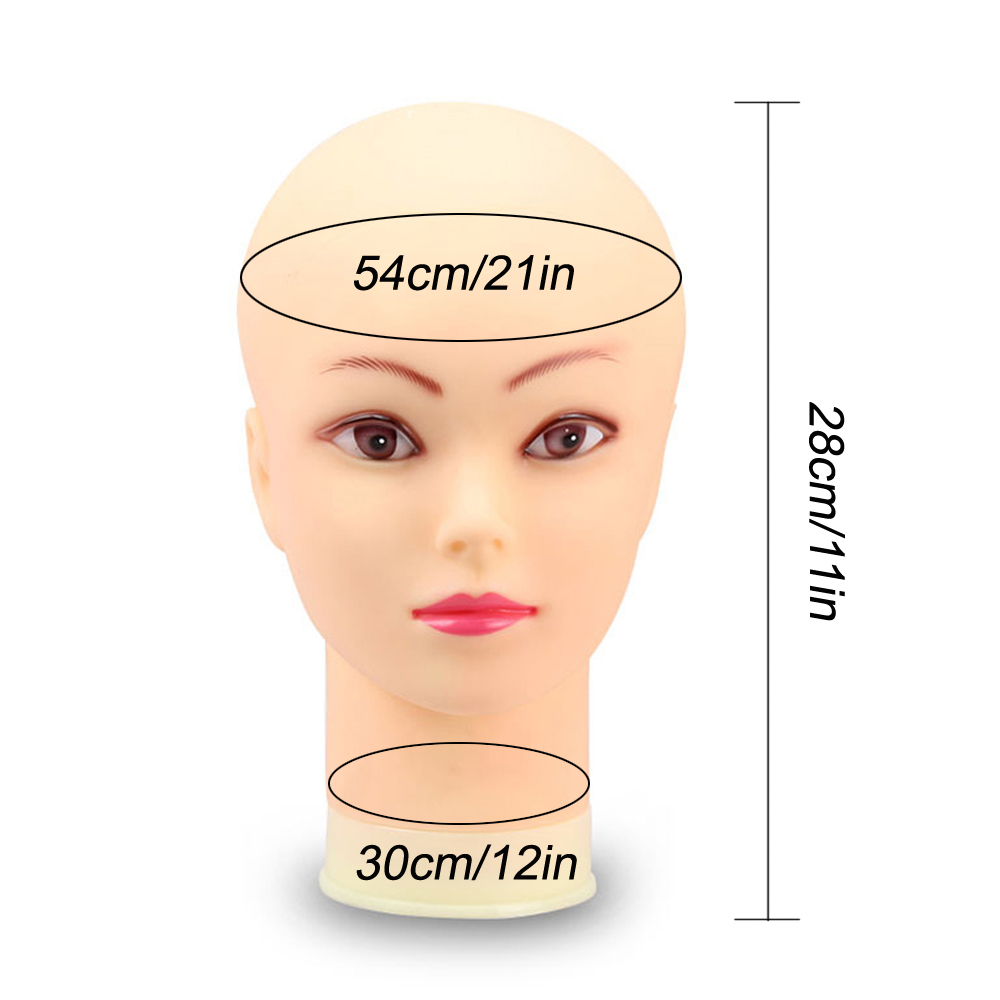 Soft Bald Wig Practice Mannequ - Beauty Makeup Training ulasan dan harga