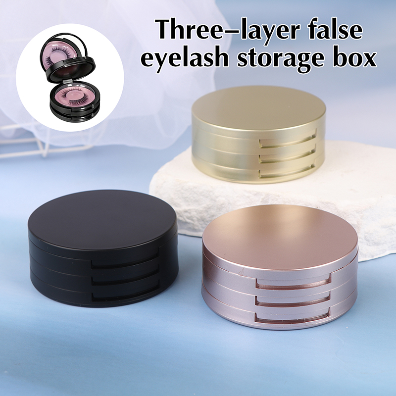 3-Layer Lashes Organizer Mirro - Beauty Makeup Organizer ulasan dan harga