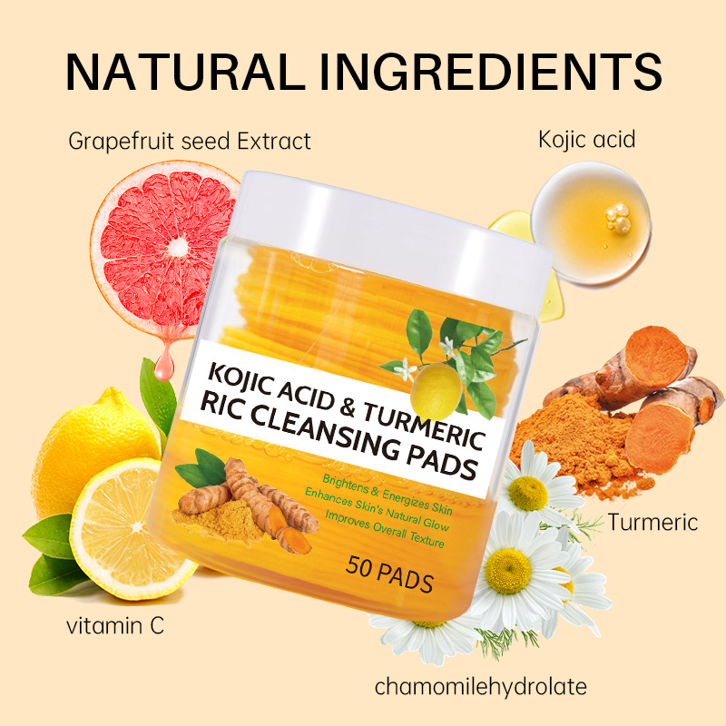 50pcs Turmeric Cleansing Pads  - Beauty Makeup Events ulasan dan harga