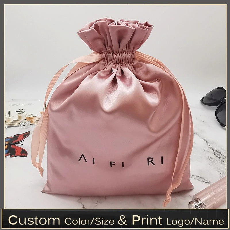 Custom Logo Satin Drawstring B - Makeup Beauty House ulasan dan harga